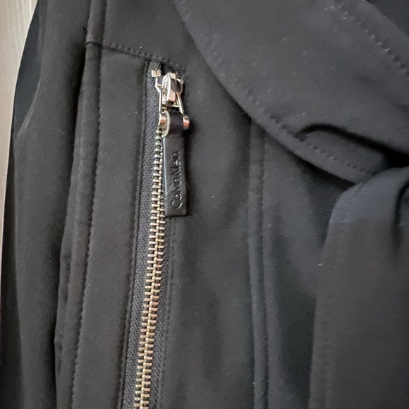 CALVIN KLEIN Stretch Hooded Jacket Black Size XL - Picture 4 of 15